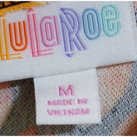 Lularoe Women’s Size Med Amelia Dress Fit & Flare Black Mustard Red Floral(Tulip - Picture 10 of 16